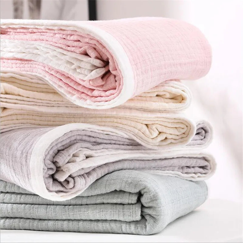 Muslin Cotton Breathable Throw Blanket