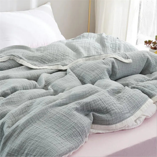 Muslin Cotton Breathable Throw Blanket