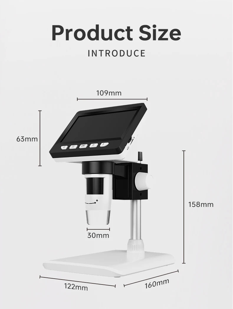 INSKAM 4.3” 1080P Portable Digital Microscope