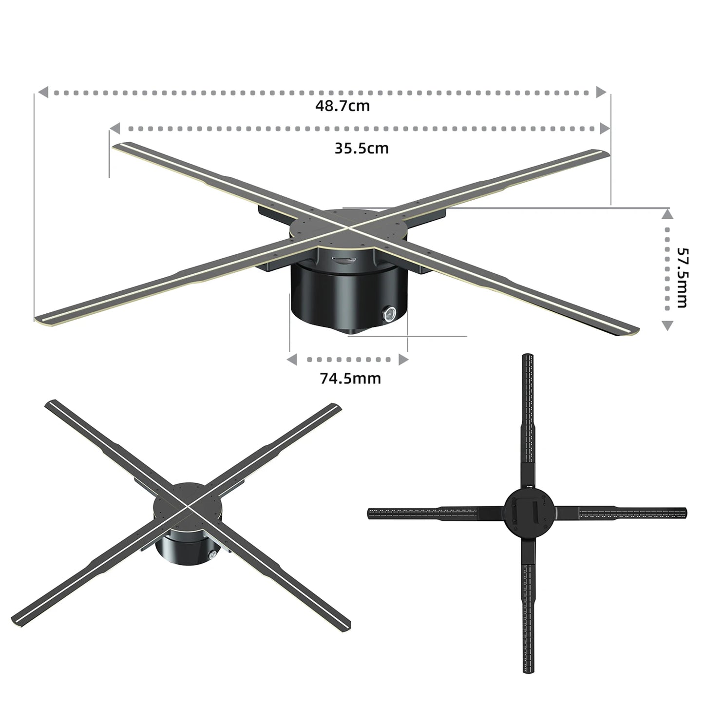 Flexi HoloFan: Custom LED Display & Ad Projector