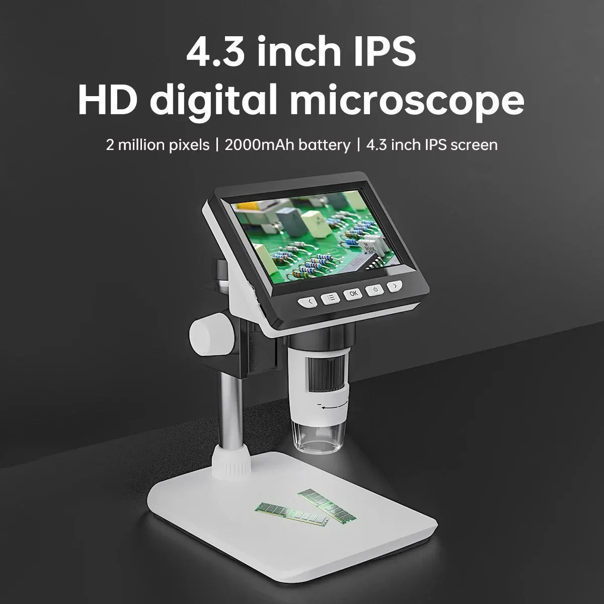 INSKAM 4.3” 1080P Portable Digital Microscope