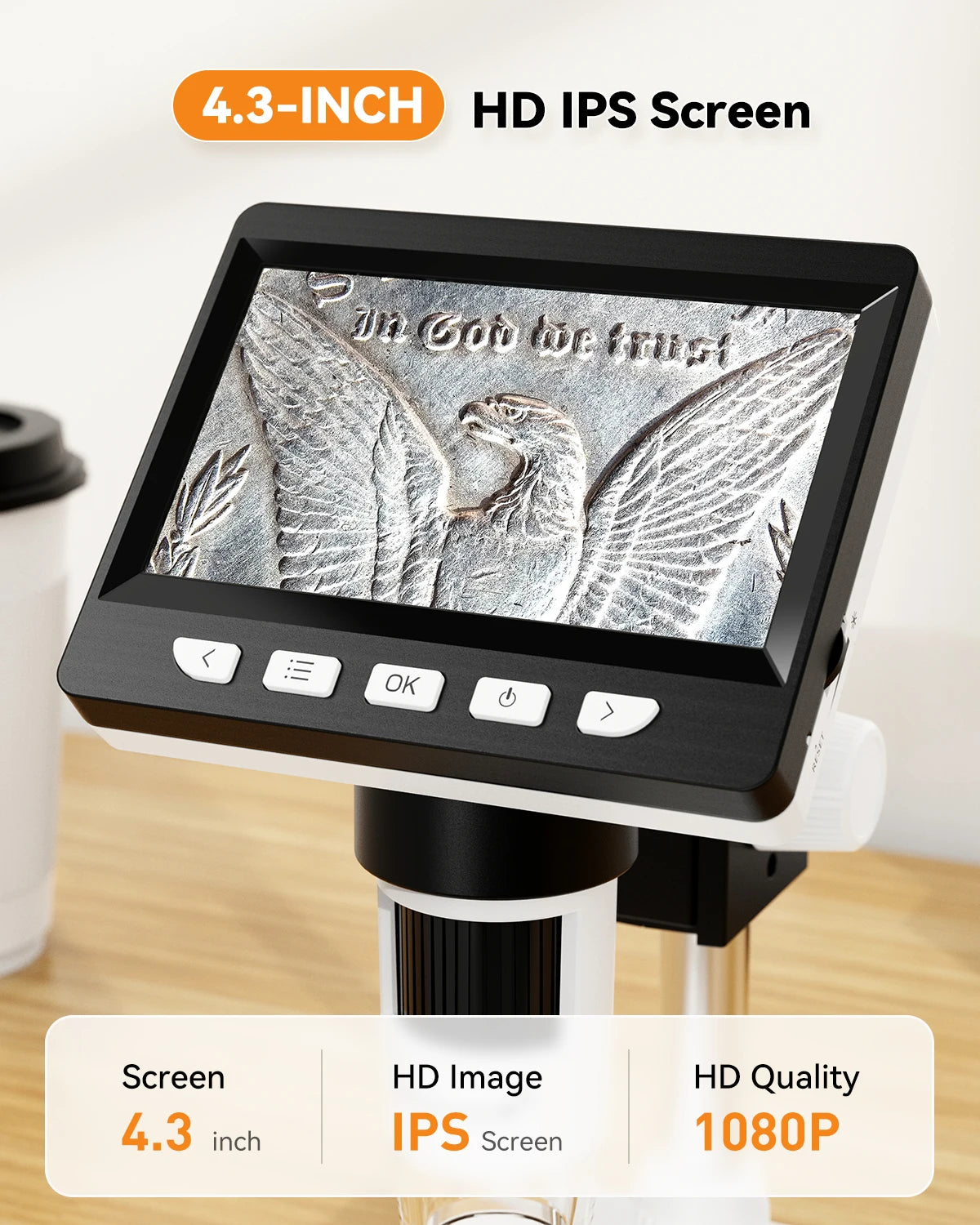 INSKAM 4.3” 1080P Portable Digital Microscope