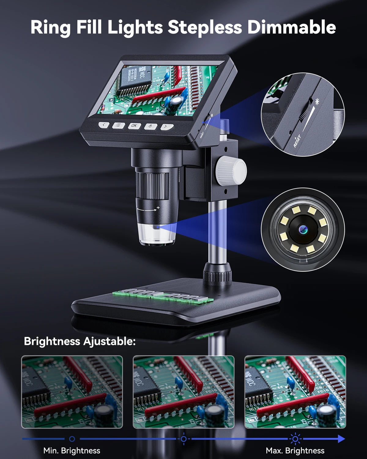 INSKAM 4.3” 1080P Portable Digital Microscope