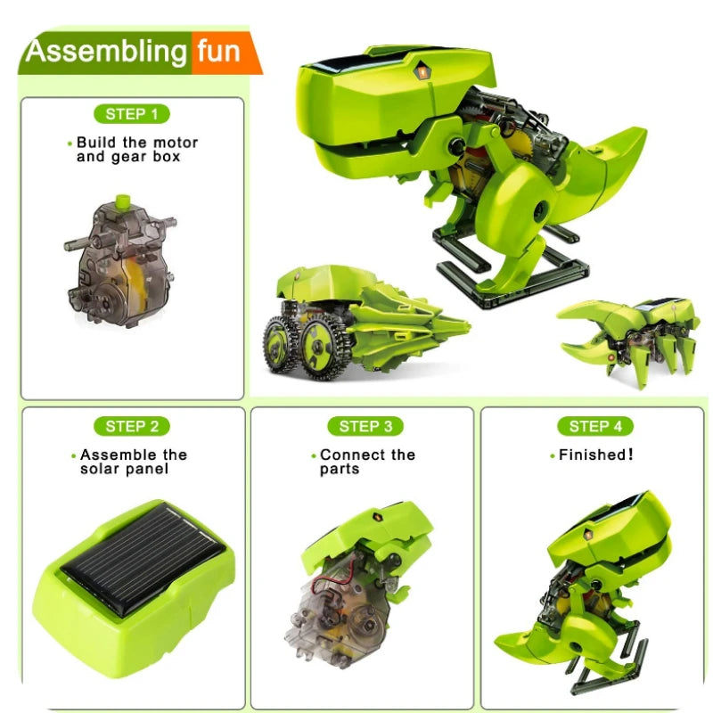 DinoTech Solar STEM Kit: Build & Learn!