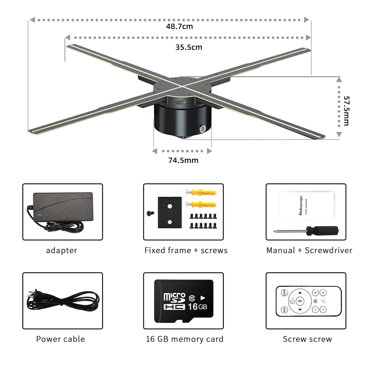 Flexi HoloFan: Custom LED Display & Ad Projector