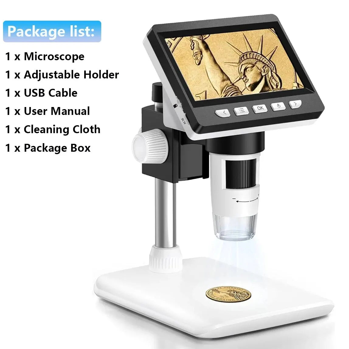 INSKAM 4.3” 1080P Portable Digital Microscope