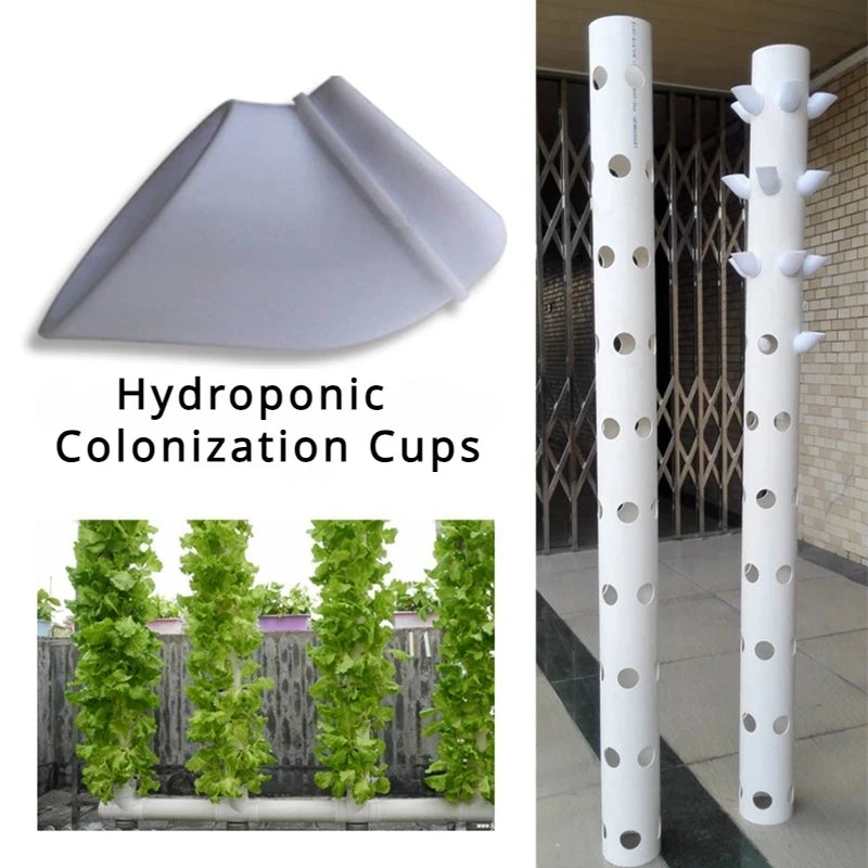 50pc Hydroponic Vertical Grow Tower Pots Set